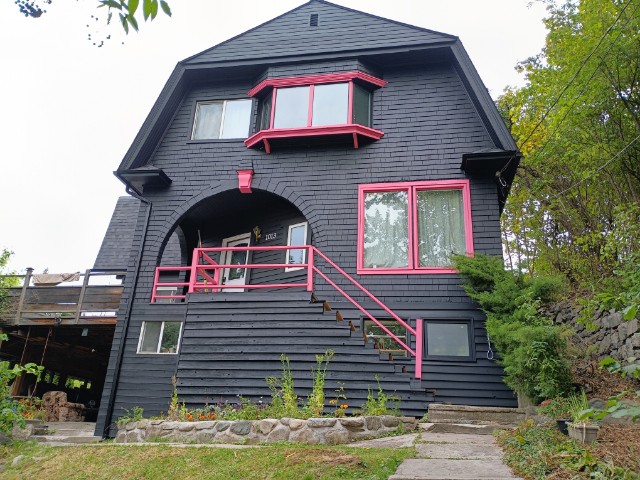 newly painted exterior house